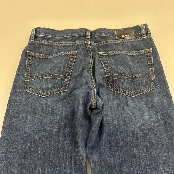 Hugo Boss Jeans Men’s 34x30 Blue Straight Leg Denim Pants Classic Fit - Picture 6 of 12